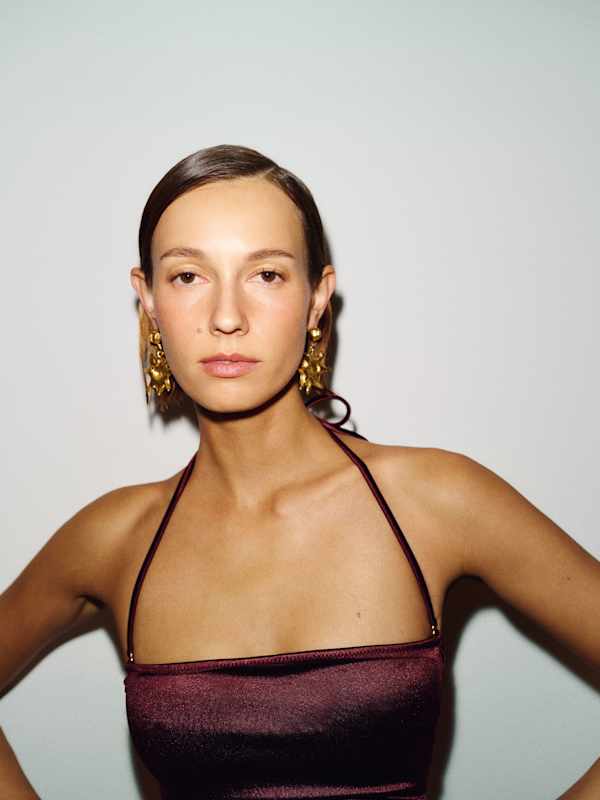 Bandi One Piece Swimsuit - Metallic Burgundy