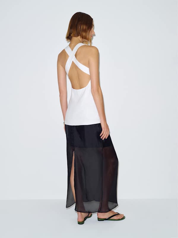 Top en lin Kalita - Blanc