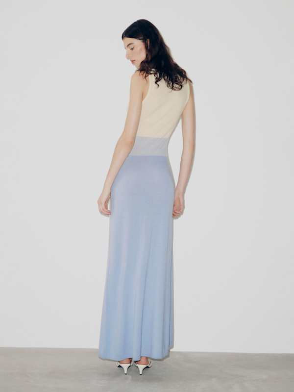 Oceane Merino Sweater Dress - Ice Water Ombre