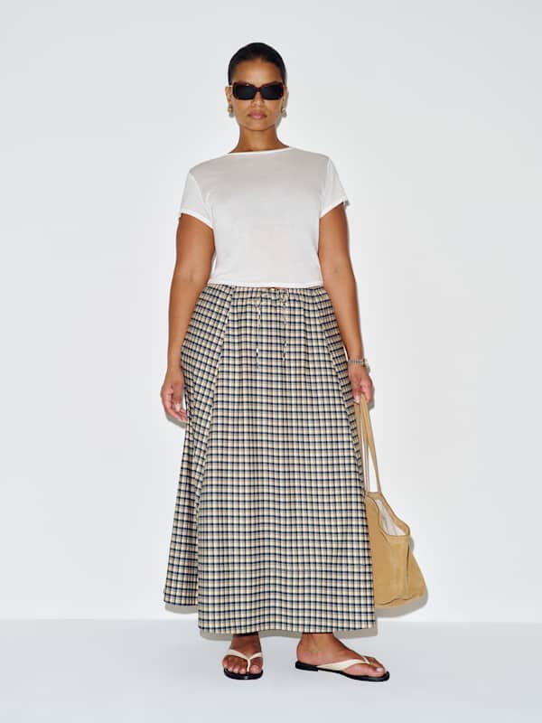Cleo Skirt Es - Beacon Check