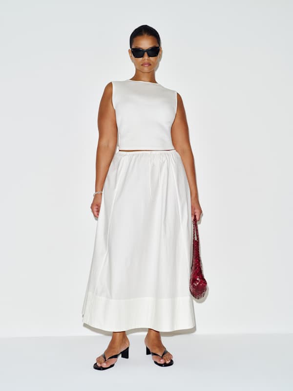 Cleo Skirt Es - White