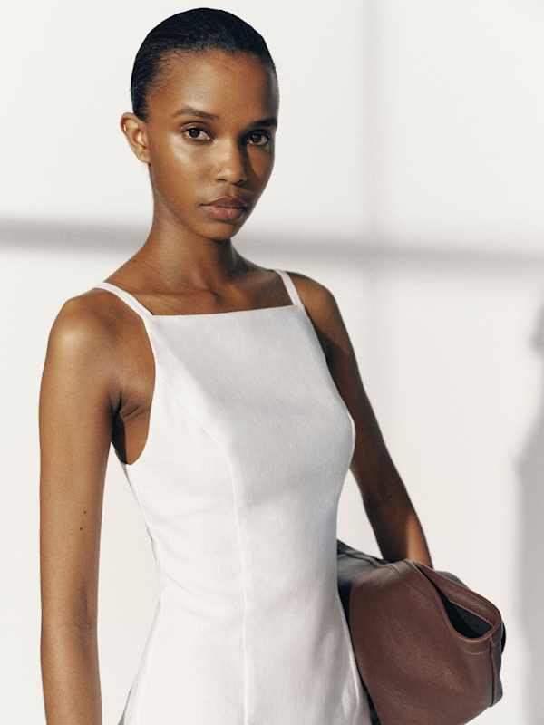 Mora Linen Dress - White