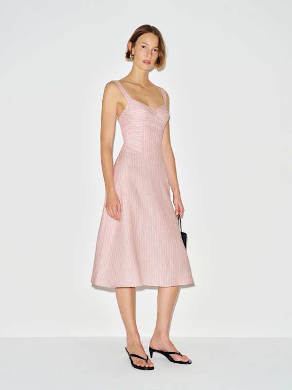 Susina Linen Dress - Babygirl Stripe