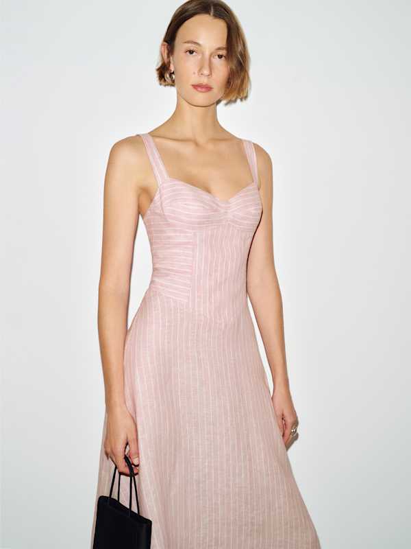 Susina Linen Dress - Babygirl Stripe