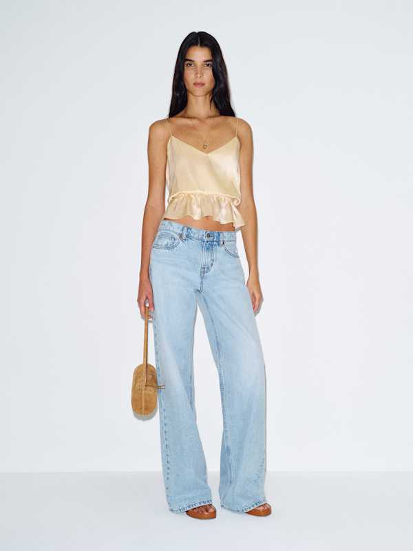 Fiorenzo Silk Top - Yogurt
