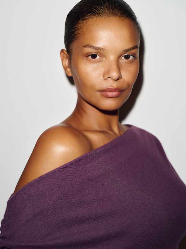 Iris Knit Top Es - Crushed Violet