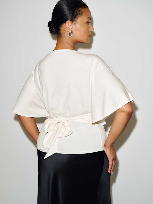 Avery Knit Top Es - Fior Di Latte