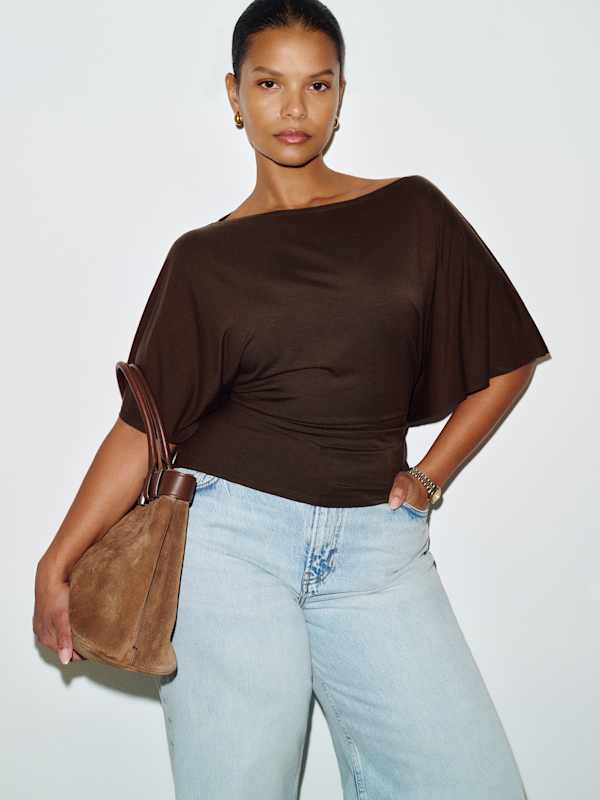 Avery Knit Top Es - Mole