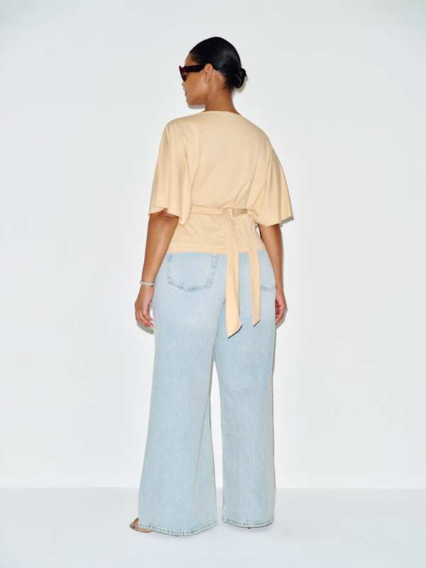 Avery Knit Top Es - Parmesan