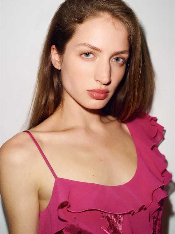 Arienne Dress - Magenta Jacquard