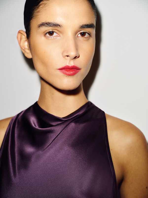 Stelliana Silk Dress - Crushed Violet