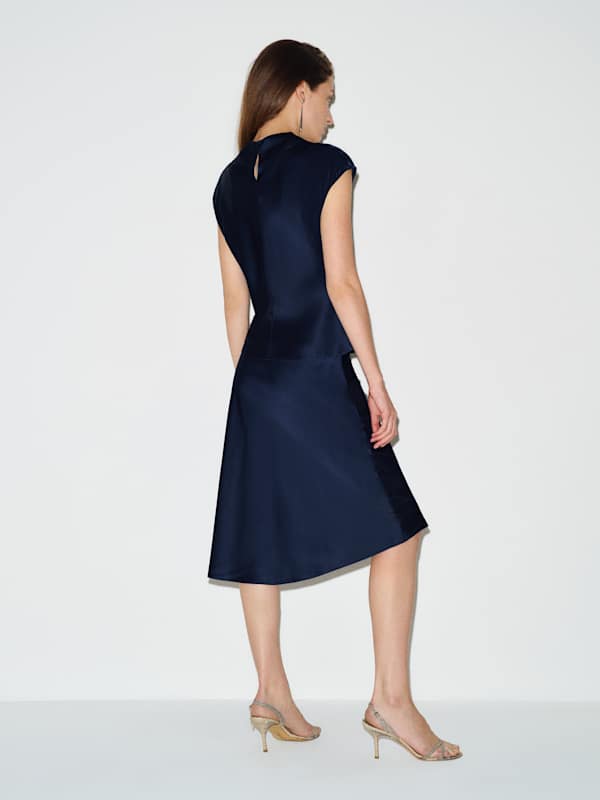 Ensemble en soie Winslet - Bleu marine
