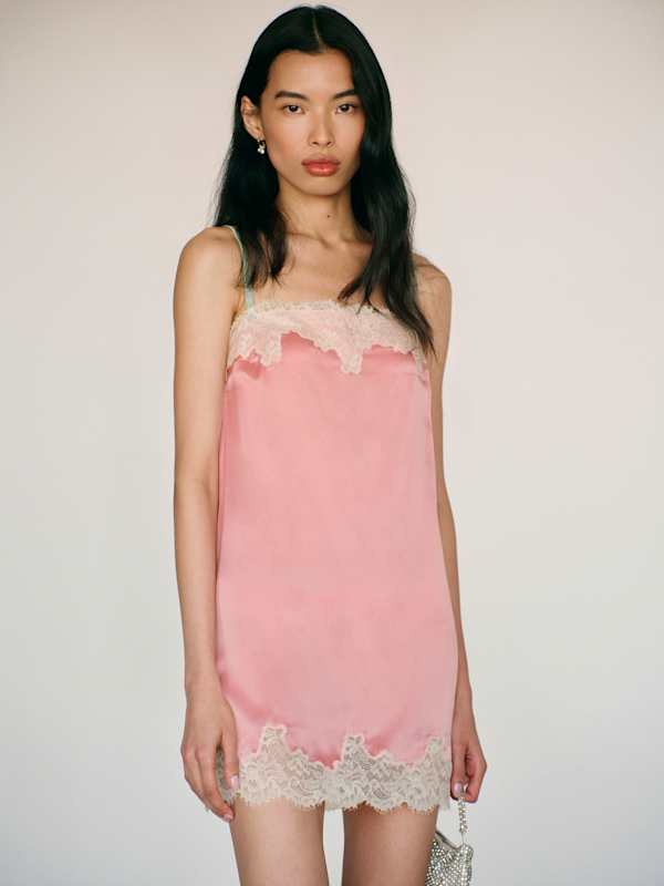 Emma-rose Silk Dress - Carnation