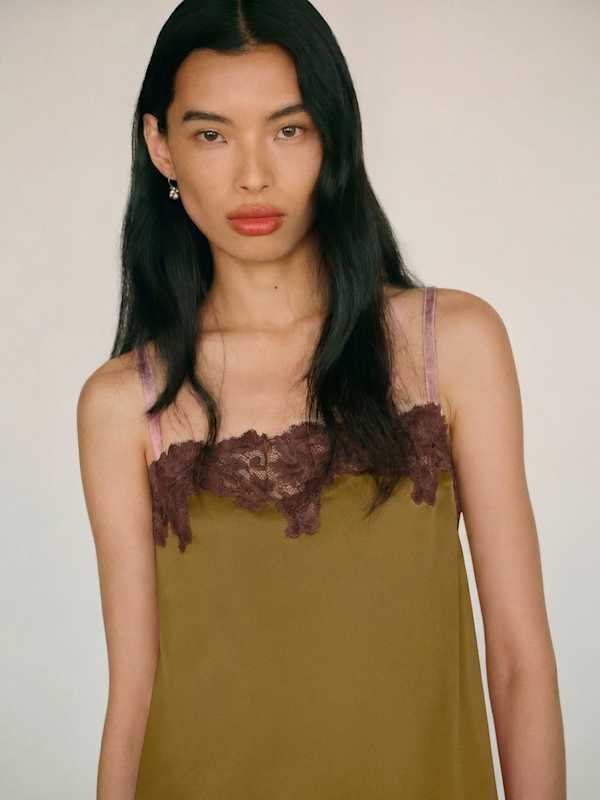 Emma-Rose Silk Dress - Citrine