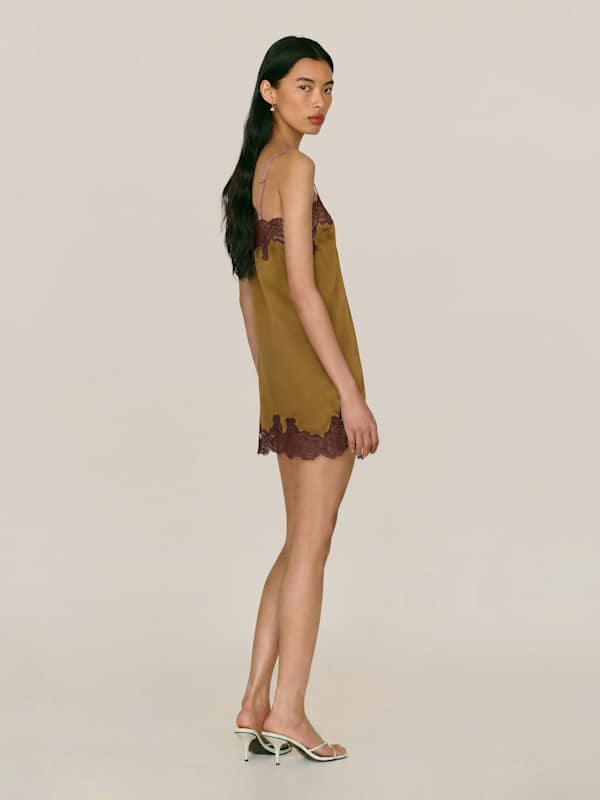 Emma-Rose Silk Dress - Citrine