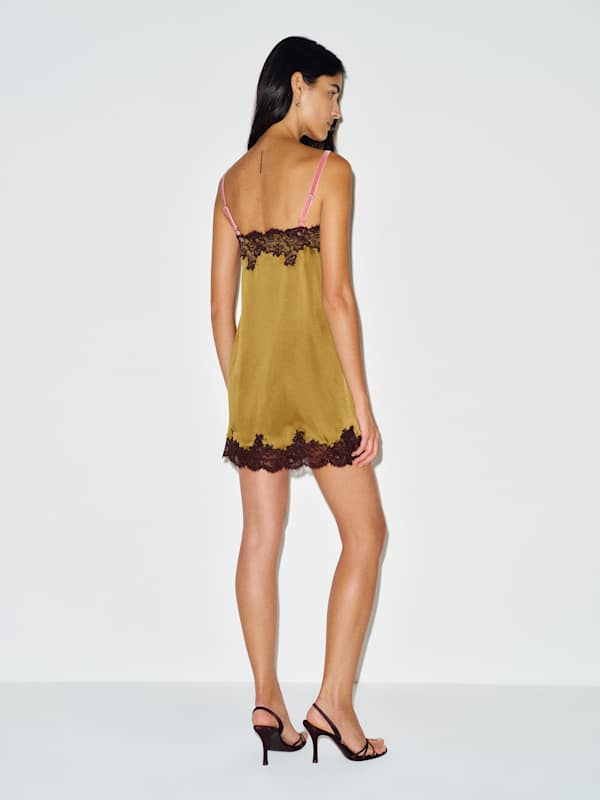 Emma-Rose Silk Dress - Citrine