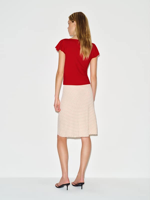 Top en maille Jensen - Rouge &agrave; l&egrave;vres