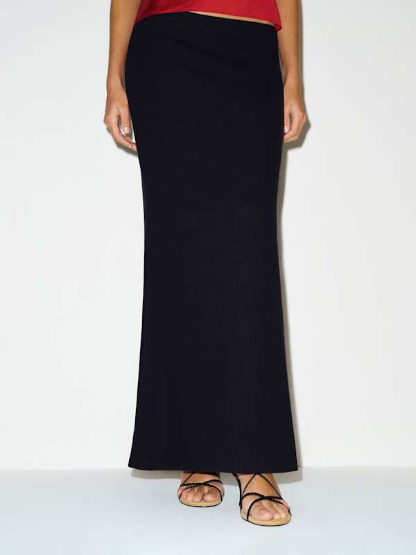 Jodie Knit Skirt - Black