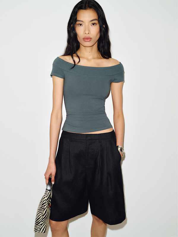 Florence Knit Top - Slate