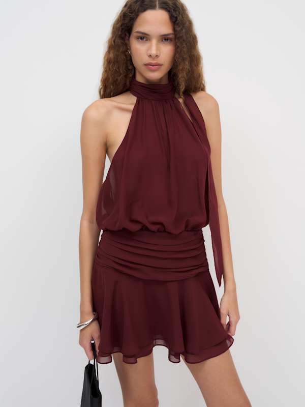 Petites Karla Dress - Blackberry