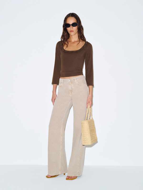 Laine Knit Top - Brown