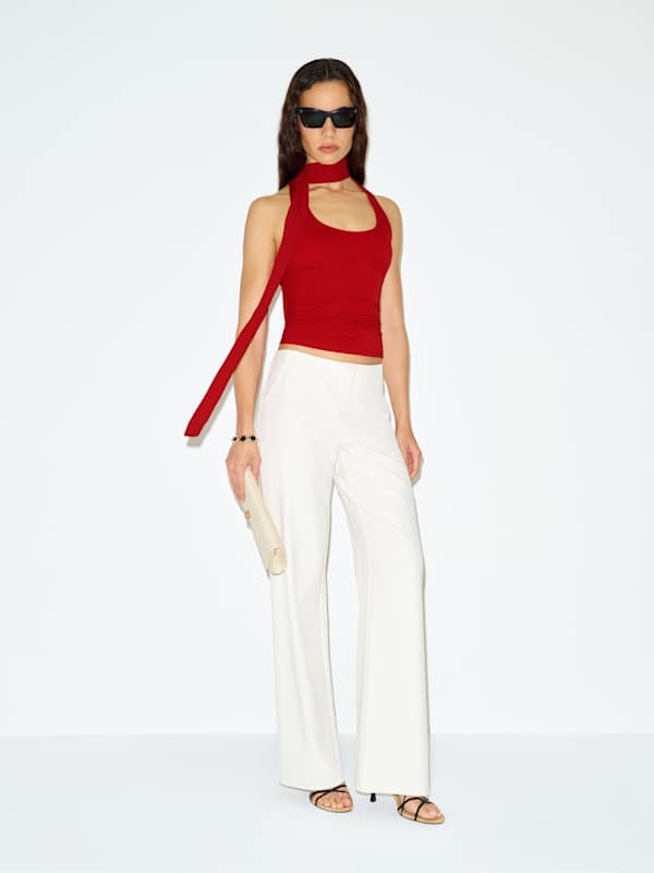 London Knit Top - Lipstick