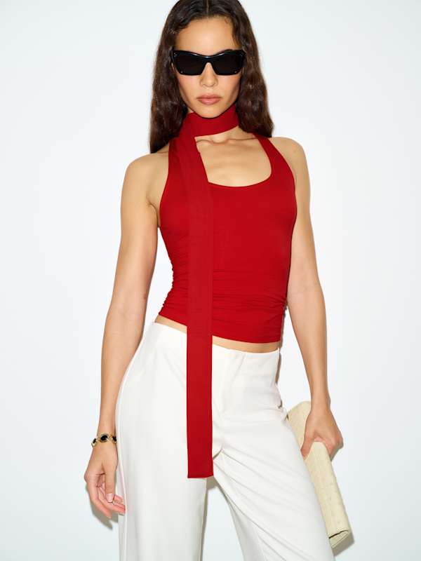 London Knit Top - Lipstick