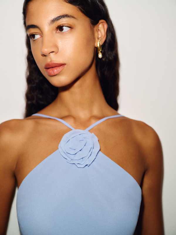 Deniz Dress - Ice Water