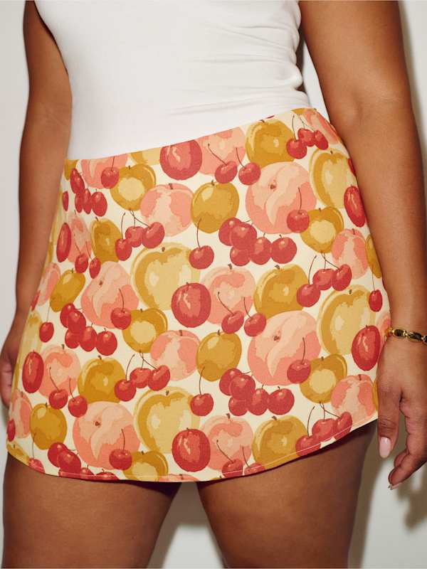 Jupe-short Penelope grandes tailles - Georgia Peach