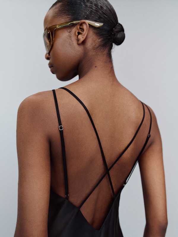 Anaya Silk Dress - Black