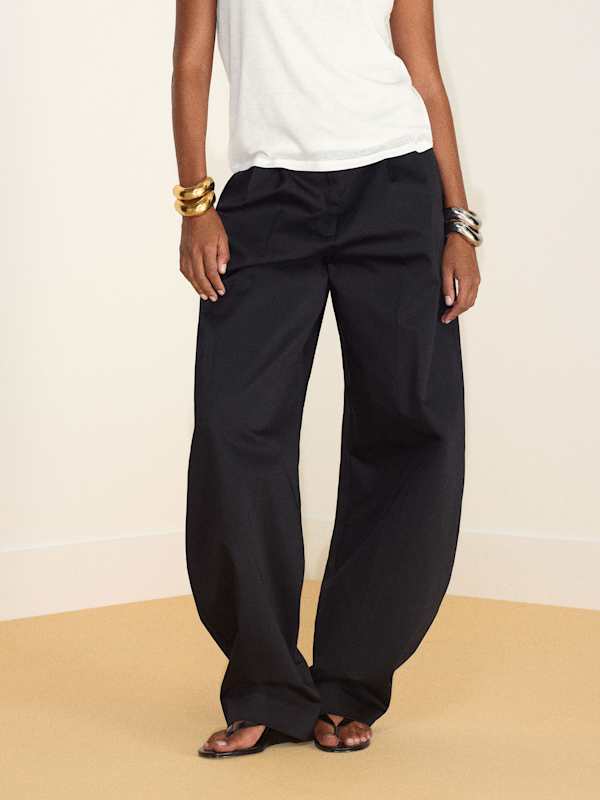 Pantalon barrel Oria - Noir