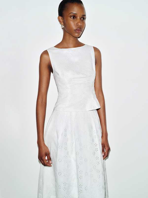 Moya Two Piece - White Eyelet