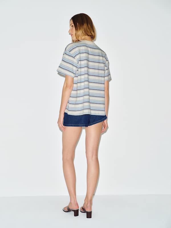 Rowan Oversized Tee - La Jolla Stripe
