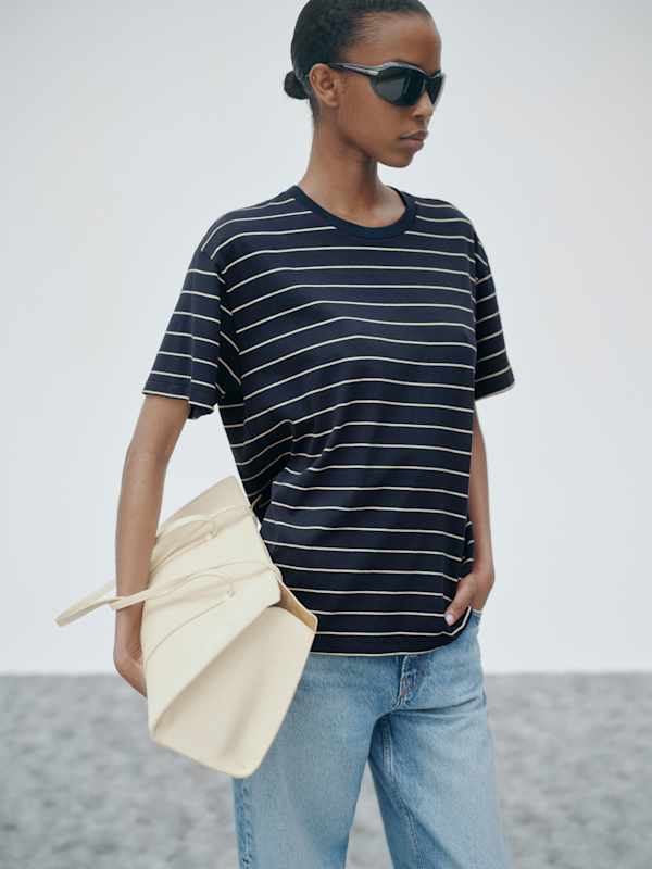 Rowan Oversized Tee - Pacifica Stripe