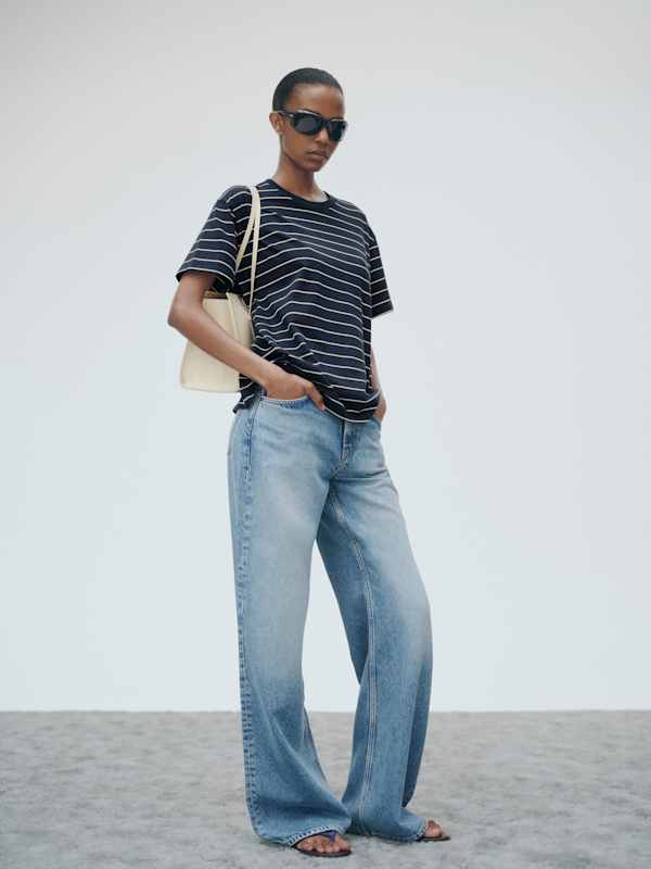Rowan Oversized Tee - Pacifica Stripe