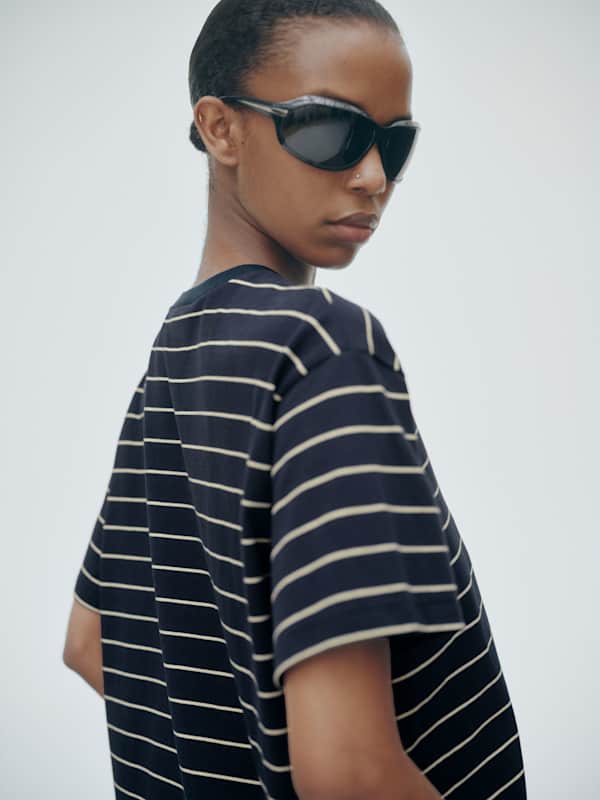 Rowan Oversized Tee - Pacifica Stripe