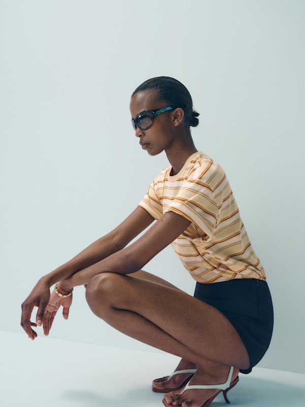 Rowan Oversized Tee - Pismo Stripe