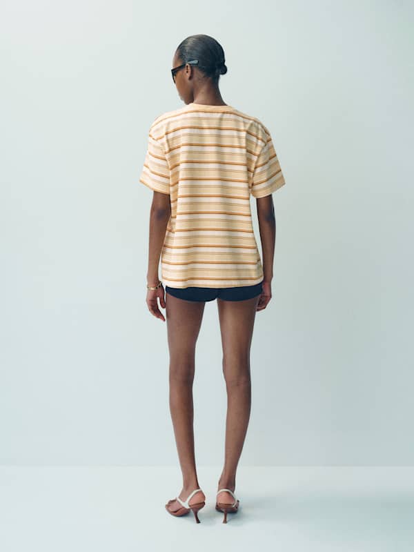 Rowan Oversized Tee - Pismo Stripe