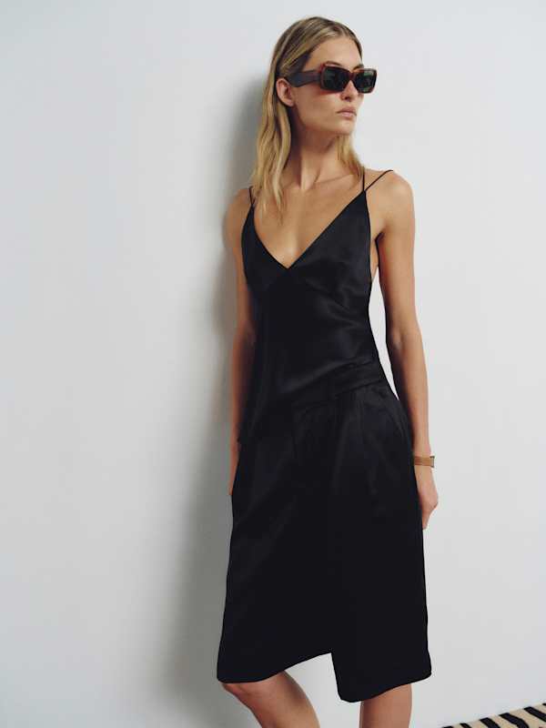 Jule Silk Top - Black