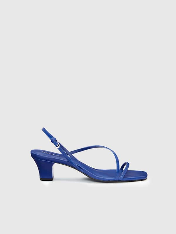 Shoshana Block Heel - Cobalt Leather