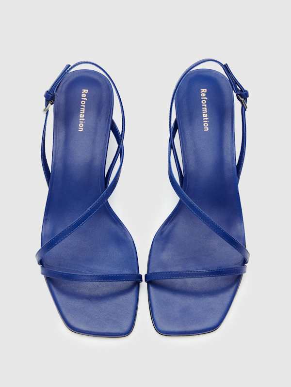 Shoshana Block Heel - Cobalt Leather