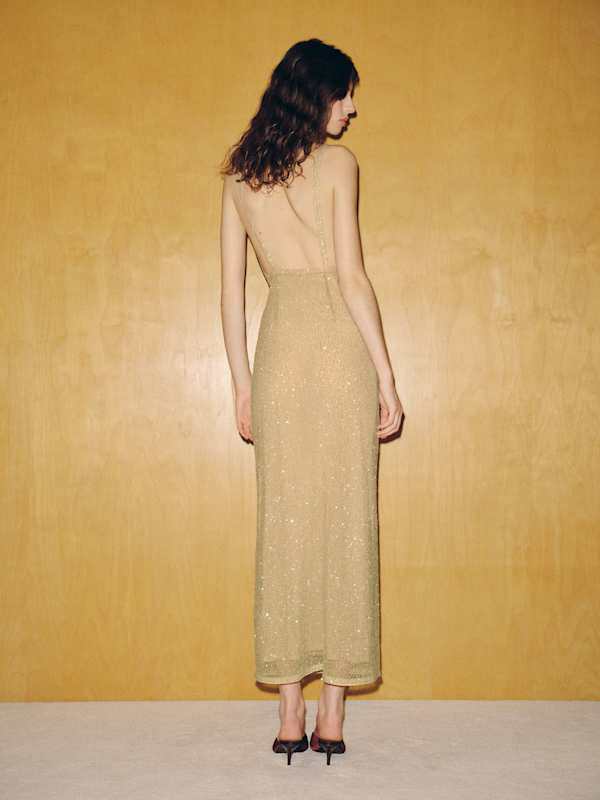 Mineral Low Back Knit Dress - Mojito