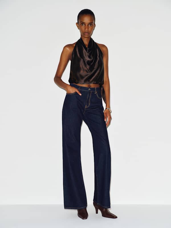 Jony Silk Top - Onyx Tapestry