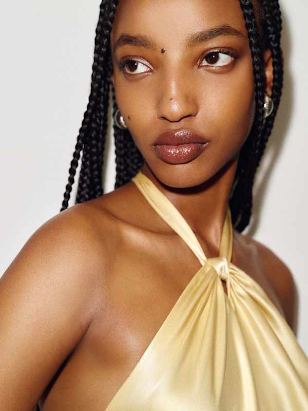 Opaline Silk Dress - Blonde