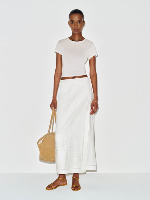 Adri Skirt - White Embroidery