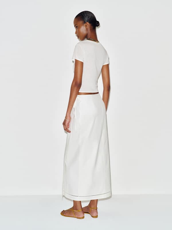 Adri Skirt - White Embroidery