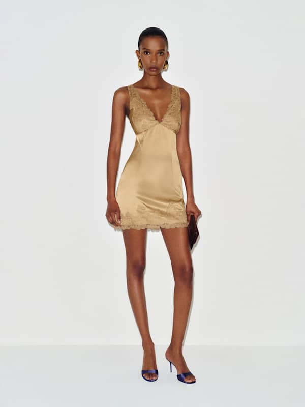 Cailen Silk Dress - Riesling