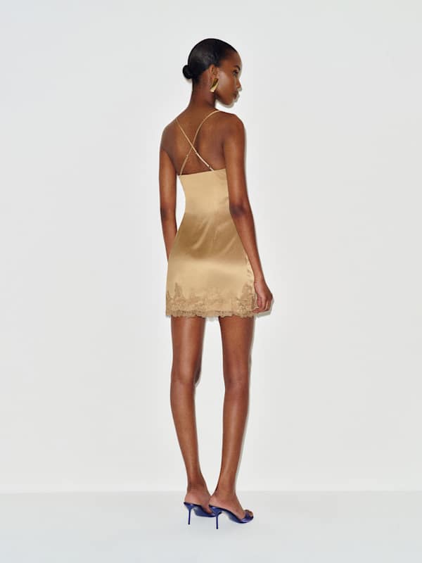 Cailen Silk Dress - Riesling
