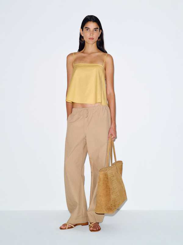 Zeno Poplin Top - Sunshine
