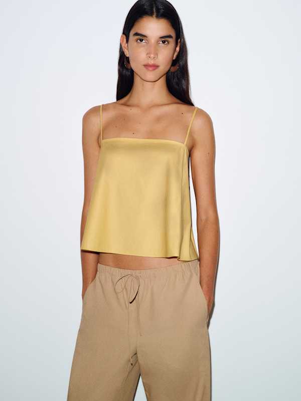 Zeno Poplin Top - Sunshine